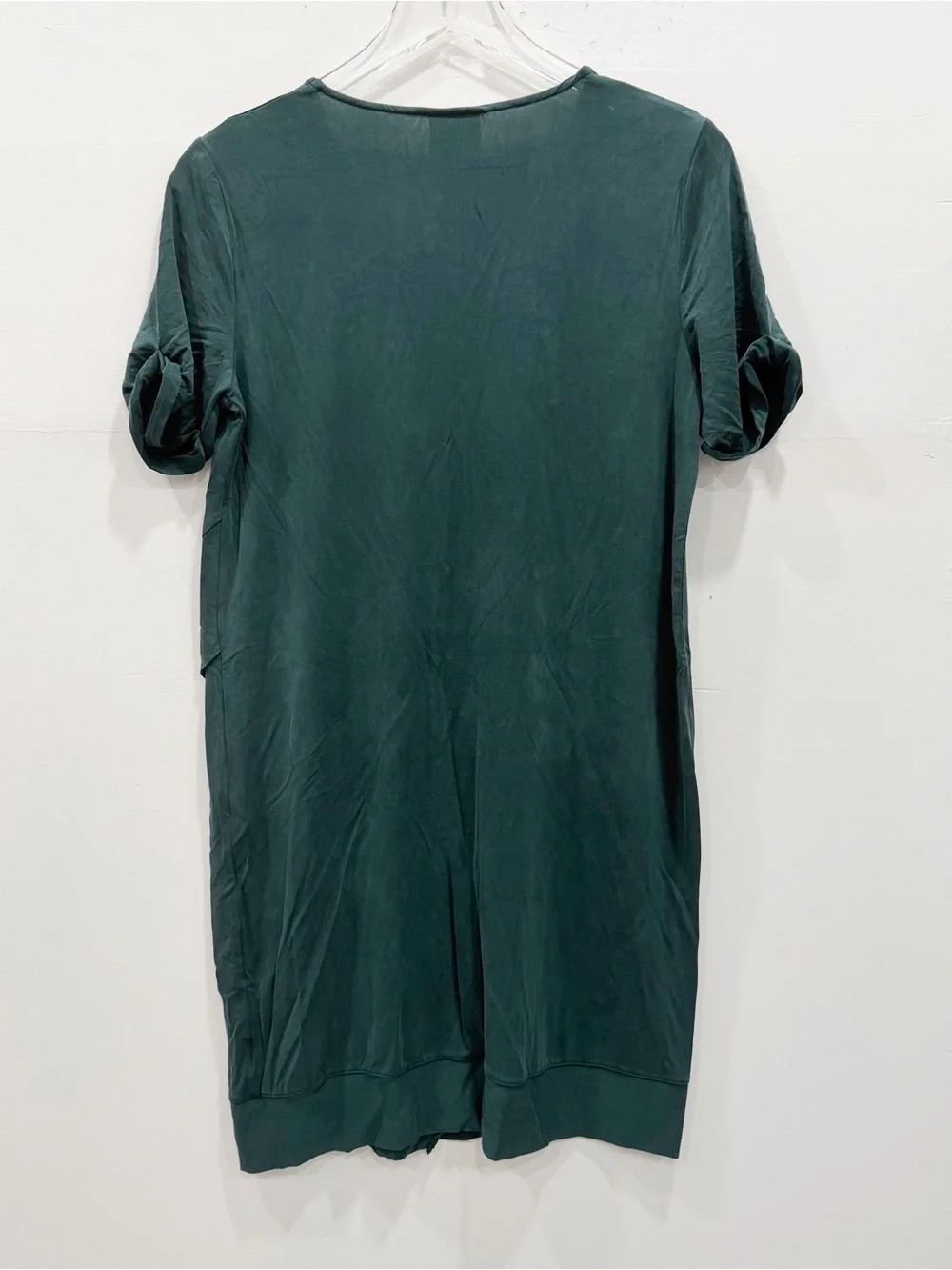 Anthropologie Dolan Green Short Sleeve Shift Dress Flowy Green Small - Picture 3 of 7